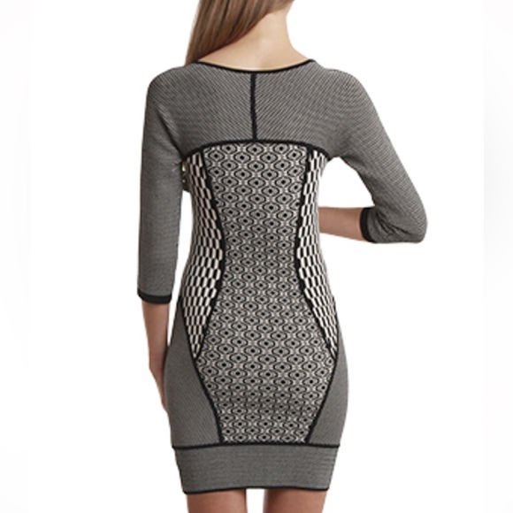 A.L.C. Jay Dress Geometric Jacquard Knit Bodycon NWT Size S - Picture 15 of 15